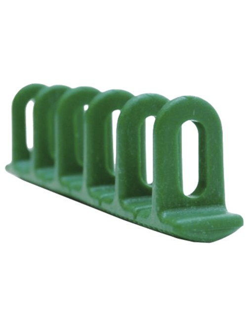 Set Of 3 Green Spherical Plastic Multipads Size 6X22X156Mm